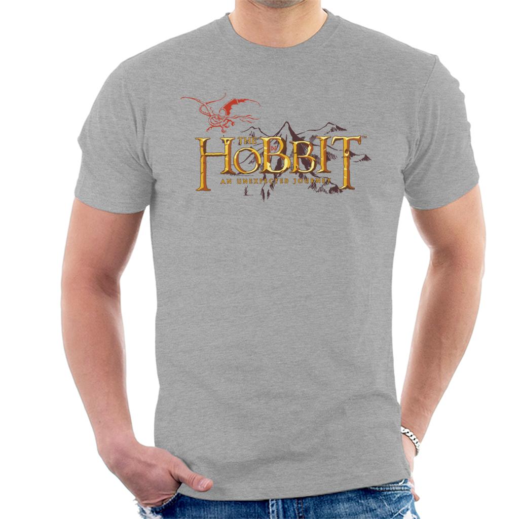 The Hobbit An Unexpected Journey Logo Men's T-Shirt-ALL + EVERY