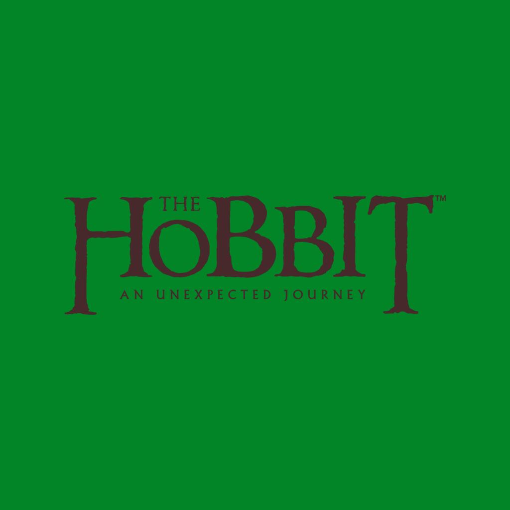 The Hobbit An Unexpected Journey Text Logo Men's T-Shirt-ALL + EVERY