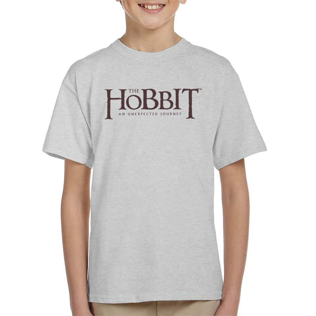 The Hobbit An Unexpected Journey Text Logo Kid's T-Shirt-ALL + EVERY