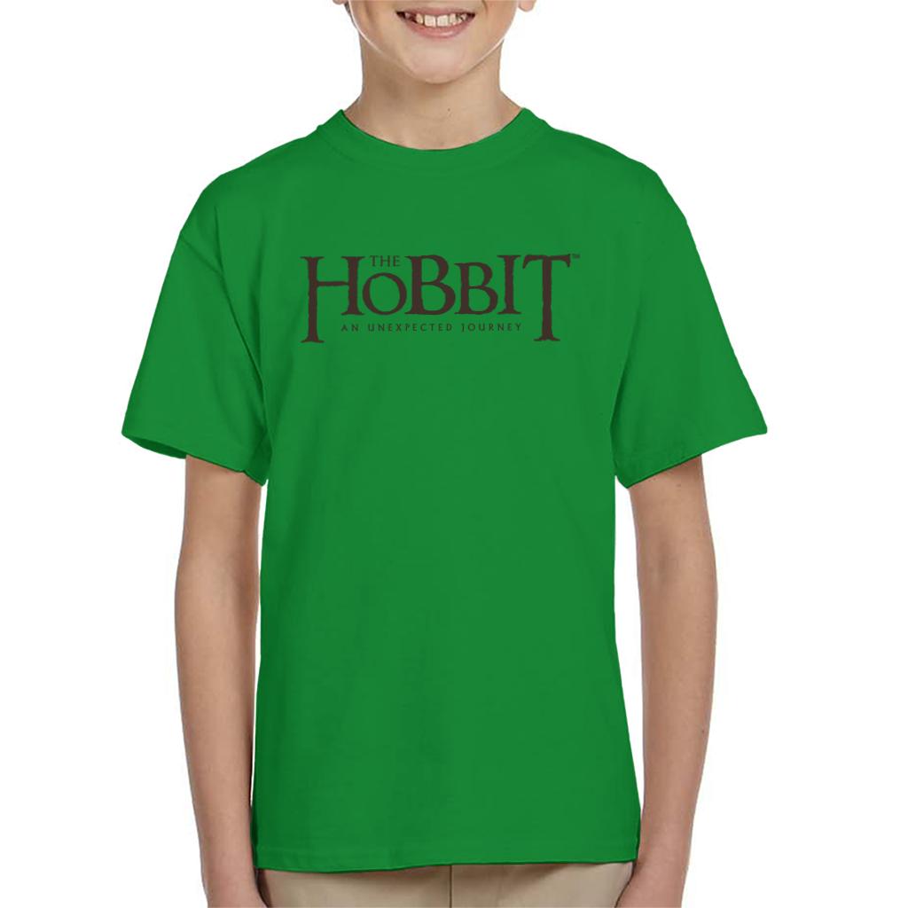 The Hobbit An Unexpected Journey Text Logo Kid's T-Shirt-ALL + EVERY