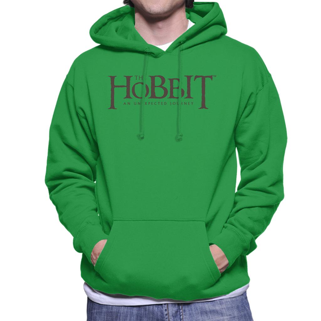 The Hobbit An Unexpected Journey Text Logo Men's Hooded Sweatshirt-ALL + EVERY