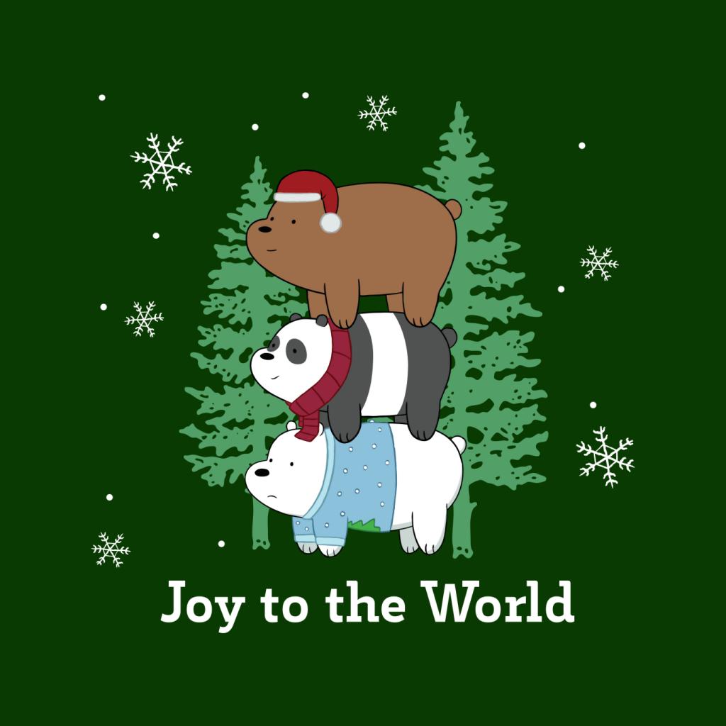 We Bare Bears Christmas Joy To The World Men's T-Shirt-ALL + EVERY