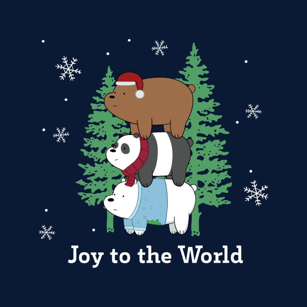 We Bare Bears Christmas Joy To The World Men's T-Shirt-ALL + EVERY