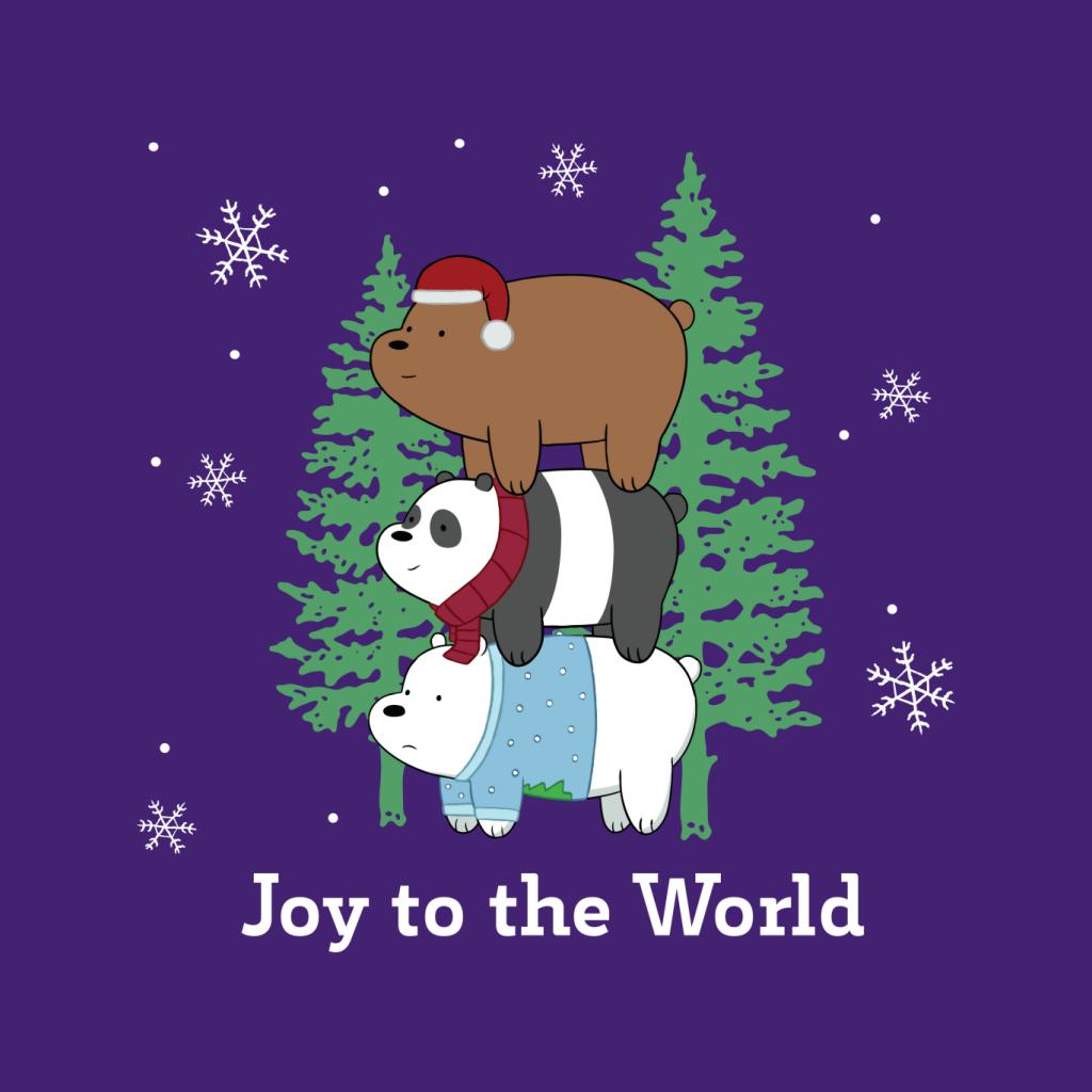 We Bare Bears Christmas Joy To The World Women's T-Shirt-ALL + EVERY