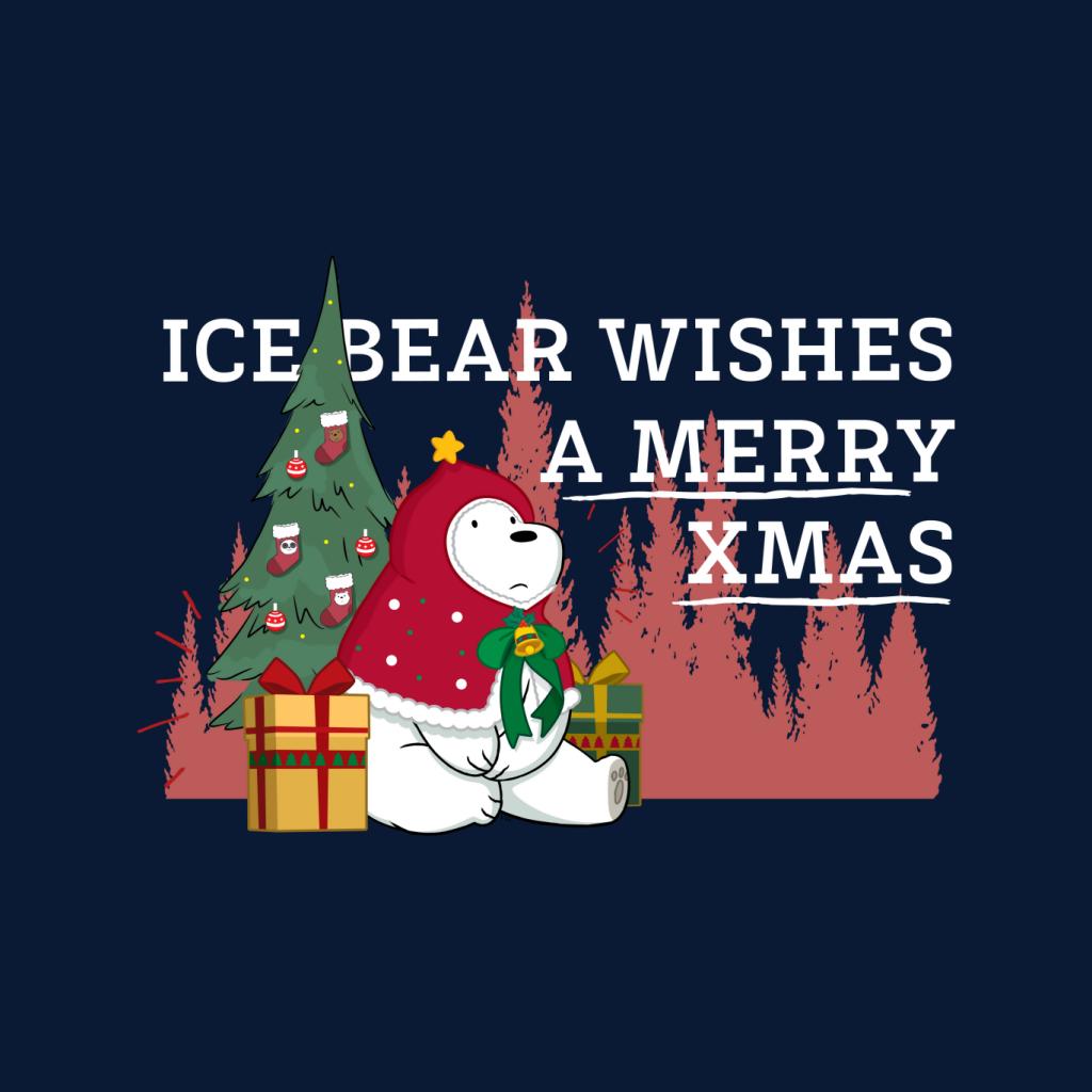 We Bare Bears Christmas Ice Bear Wishes A Merry Xmas Men's Sweatshirt-ALL + EVERY