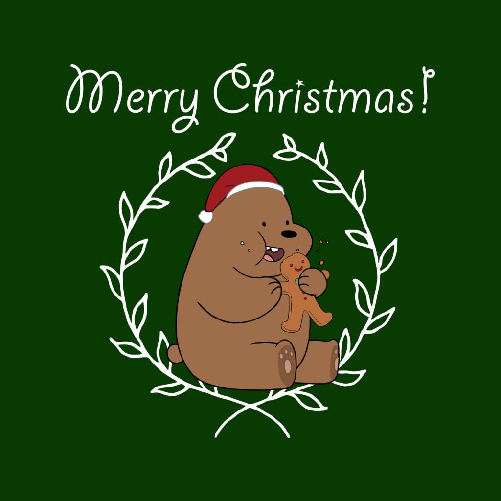 We Bare Bears Christmas Gingerbread Man Merry Xmas Men's T-Shirt-ALL + EVERY