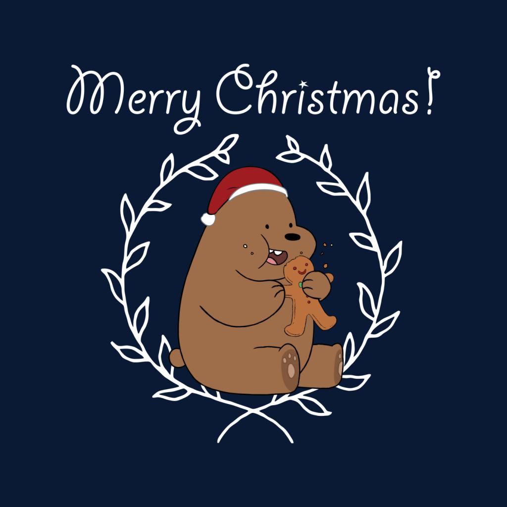 We Bare Bears Christmas Gingerbread Man Merry Xmas Men's T-Shirt-ALL + EVERY