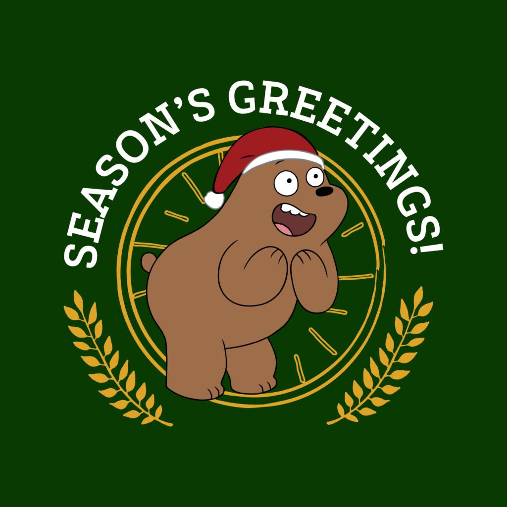 We Bare Bears Christmas Season's Greetings Kid's T-Shirt-ALL + EVERY