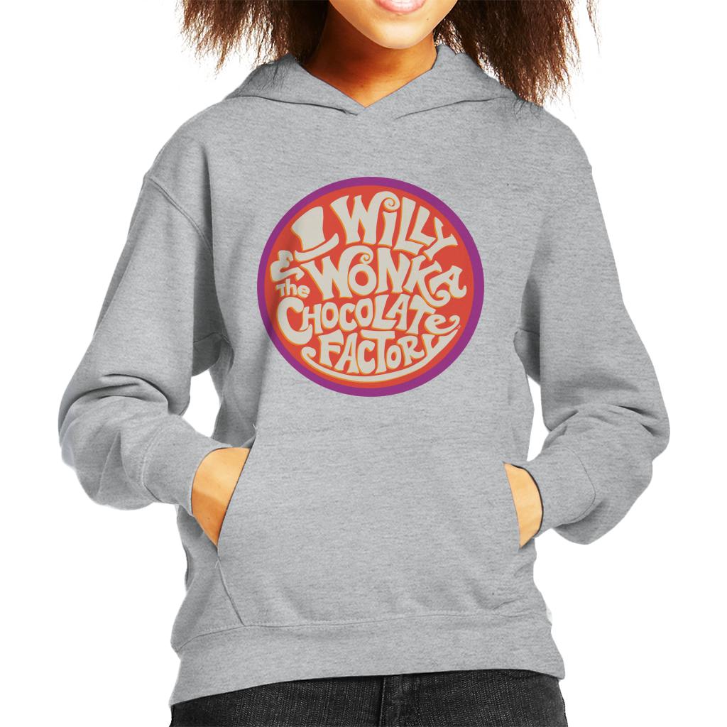 Willy Wonka and The Chocolate Factory Classic Logo Kid's Hooded Sweatshirt-ALL + EVERY