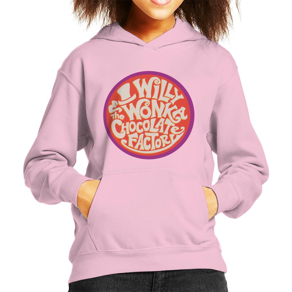 Willy Wonka and The Chocolate Factory Classic Logo Kid's Hooded Sweatshirt-ALL + EVERY