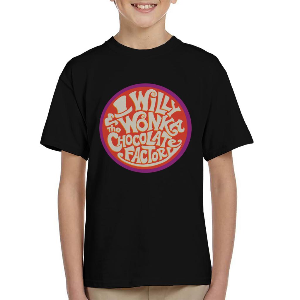 Willy Wonka and The Chocolate Factory Classic Logo Kid's T-Shirt-ALL + EVERY