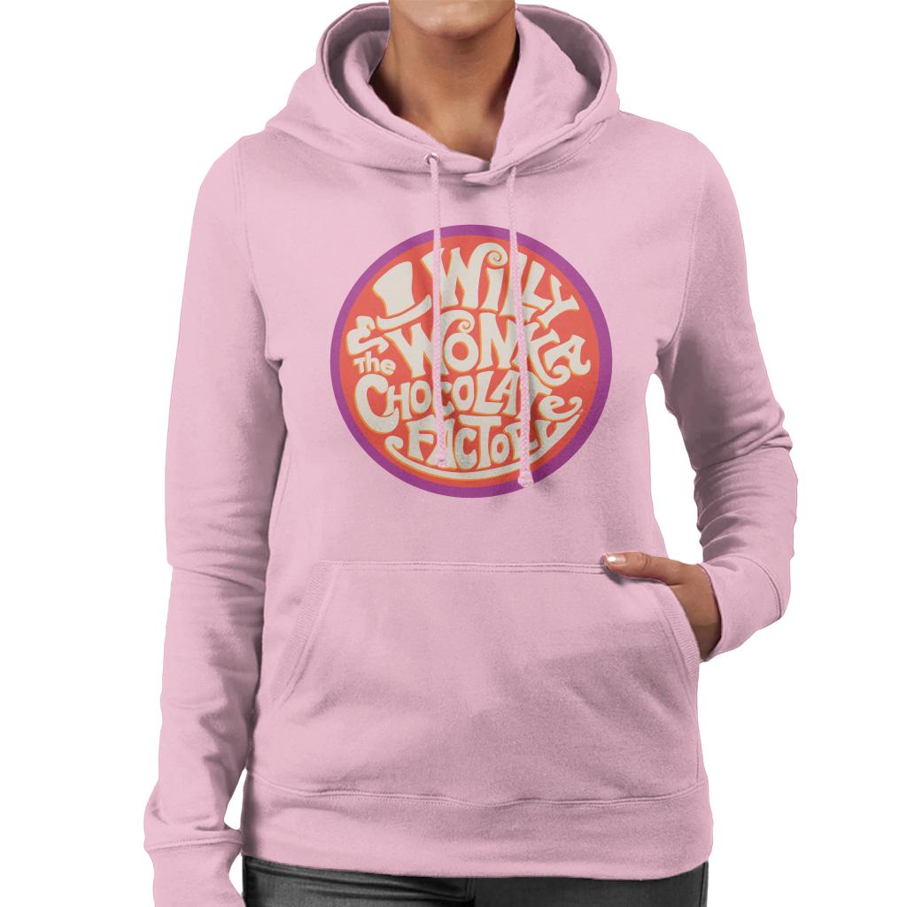 Willy Wonka and The Chocolate Factory Classic Logo Women's Hooded Sweatshirt-ALL + EVERY