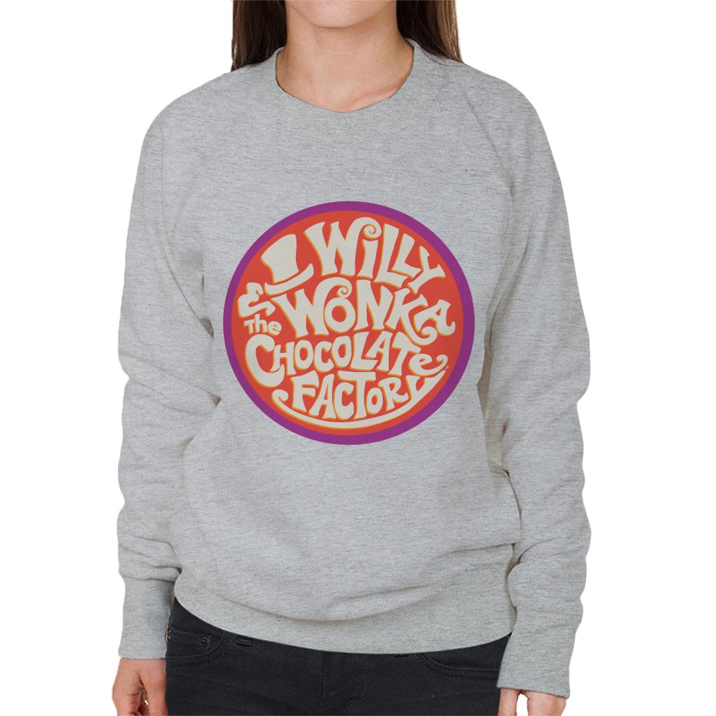 Willy Wonka and The Chocolate Factory Classic Logo Women's Sweatshirt-ALL + EVERY