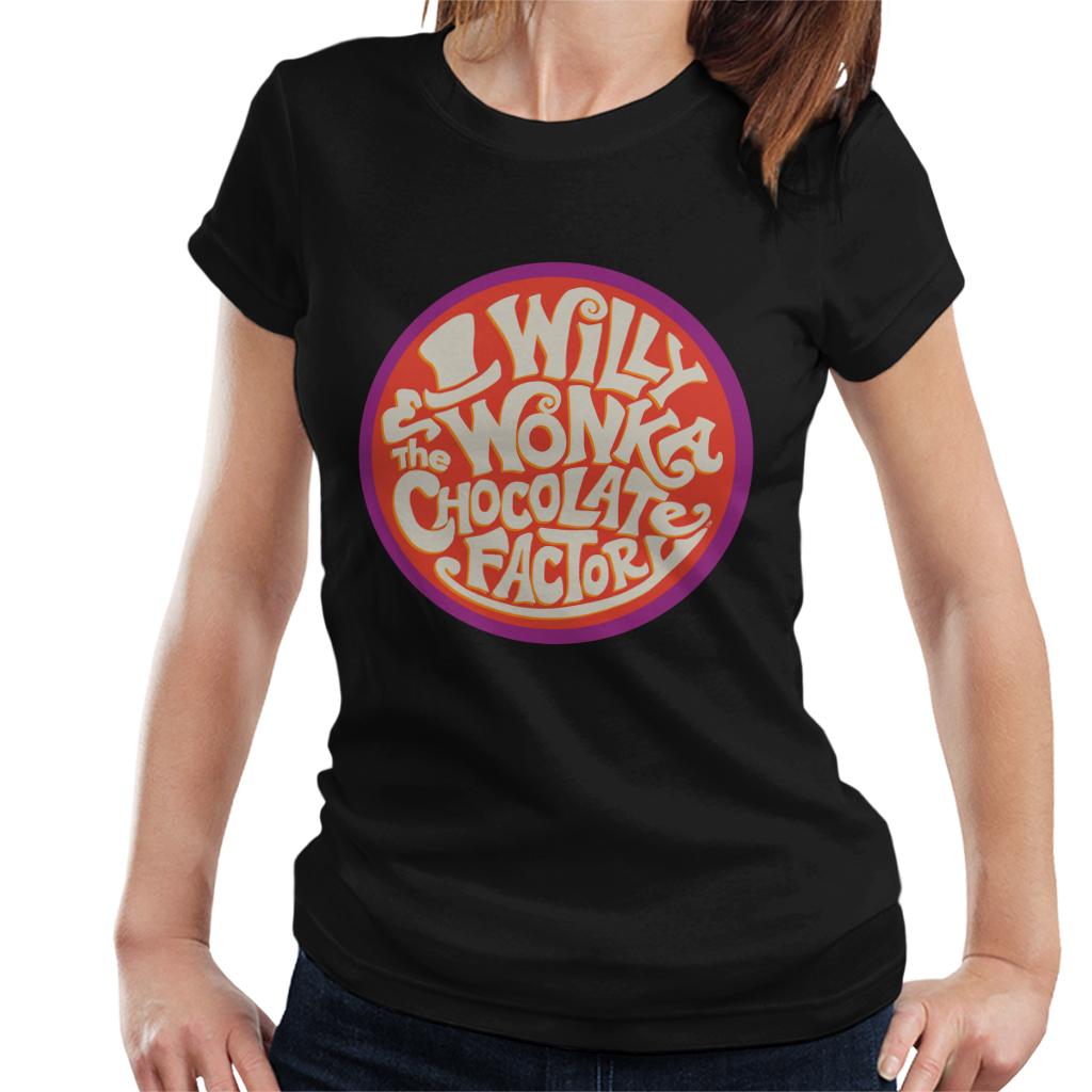 Willy Wonka and The Chocolate Factory Classic Logo Women's T-Shirt-ALL + EVERY