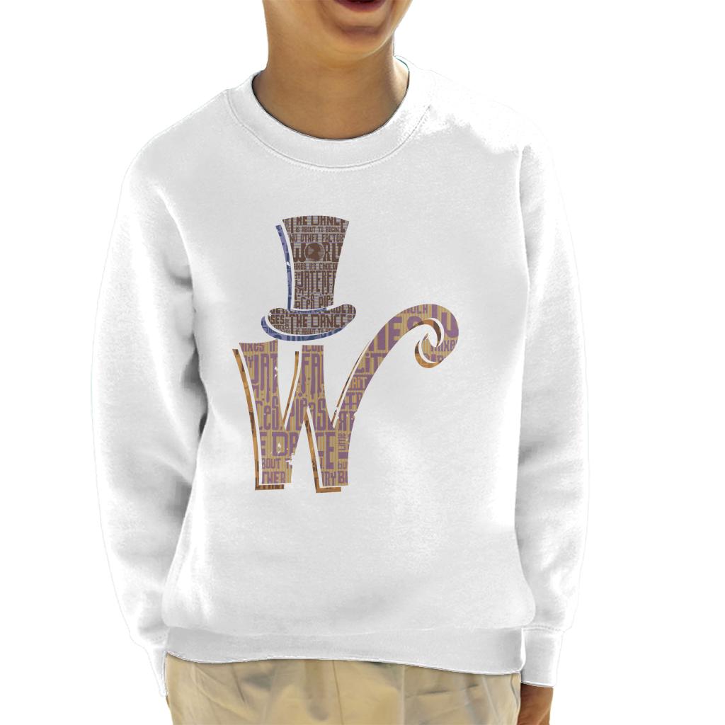 Willy Wonka and The Chocolate Factory Top Hat W Kid's Sweatshirt-ALL + EVERY