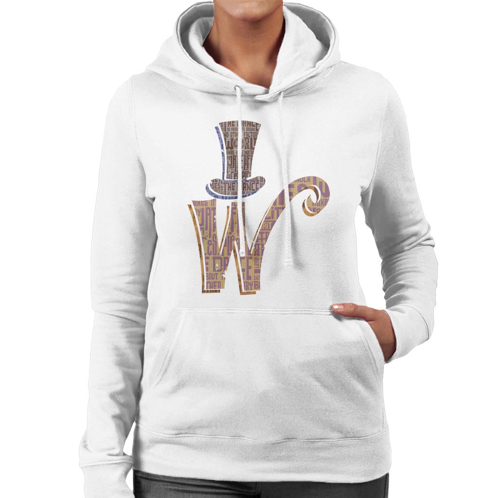 Willy Wonka and The Chocolate Factory Top Hat W Women's Hooded Sweatshirt-ALL + EVERY