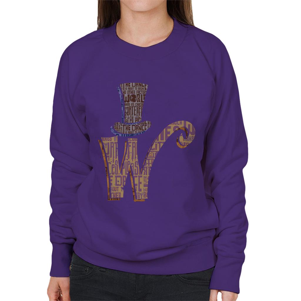 Willy Wonka and The Chocolate Factory Top Hat W Women's Sweatshirt-ALL + EVERY