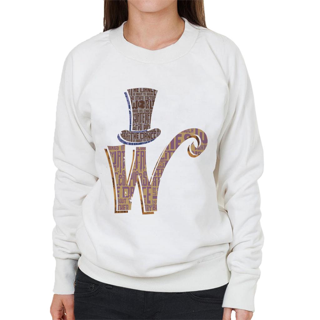 Willy Wonka and The Chocolate Factory Top Hat W Women's Sweatshirt-ALL + EVERY