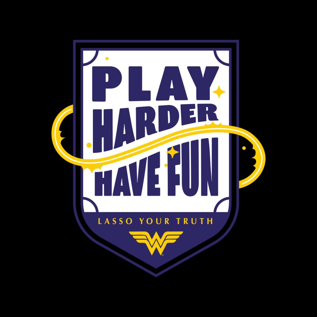 Wonder Woman Sports Play Harder Lasso Your Truth Men's T-Shirt-ALL + EVERY