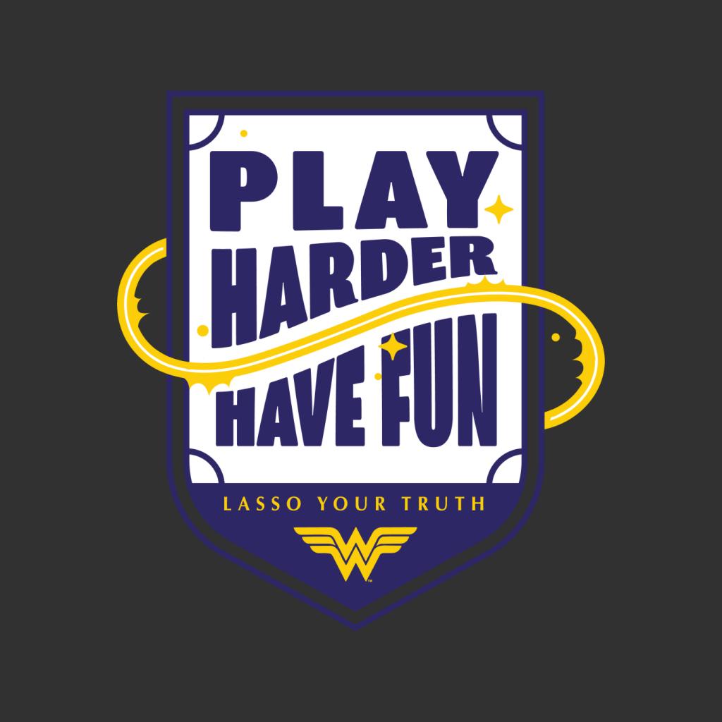 Wonder Woman Sports Play Harder Lasso Your Truth Men's T-Shirt-ALL + EVERY