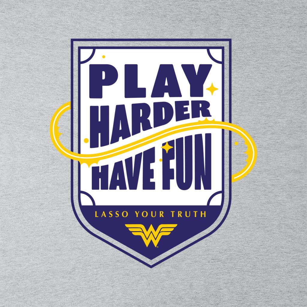 Wonder Woman Sports Play Harder Lasso Your Truth Men's T-Shirt-ALL + EVERY