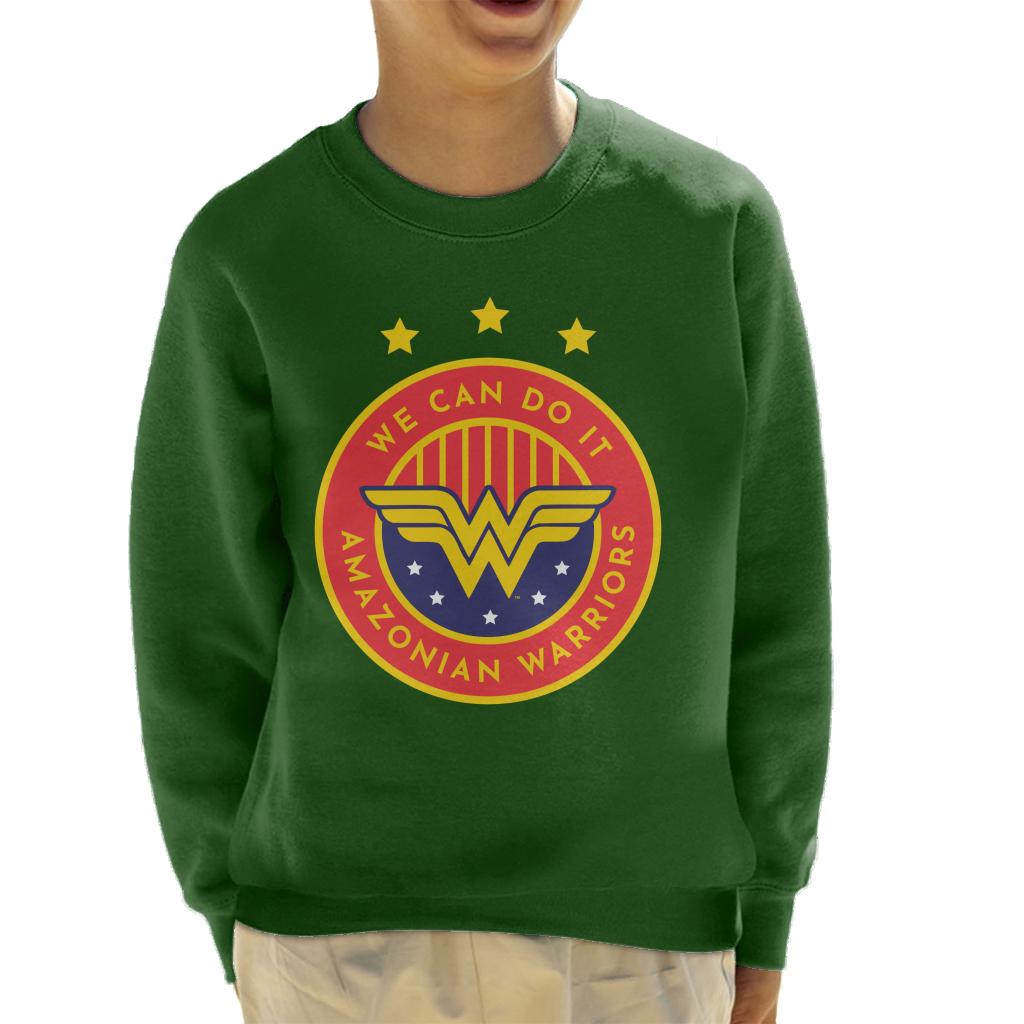 Wonder Woman Sports We Can Do It Amazonian Warriors Kid's Sweatshirt-ALL + EVERY