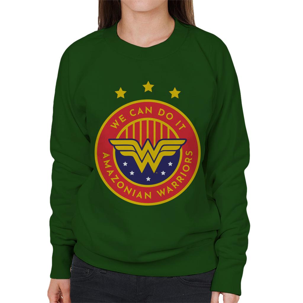 Wonder Woman Sports We Can Do It Amazonian Warriors Women's Sweatshirt-ALL + EVERY