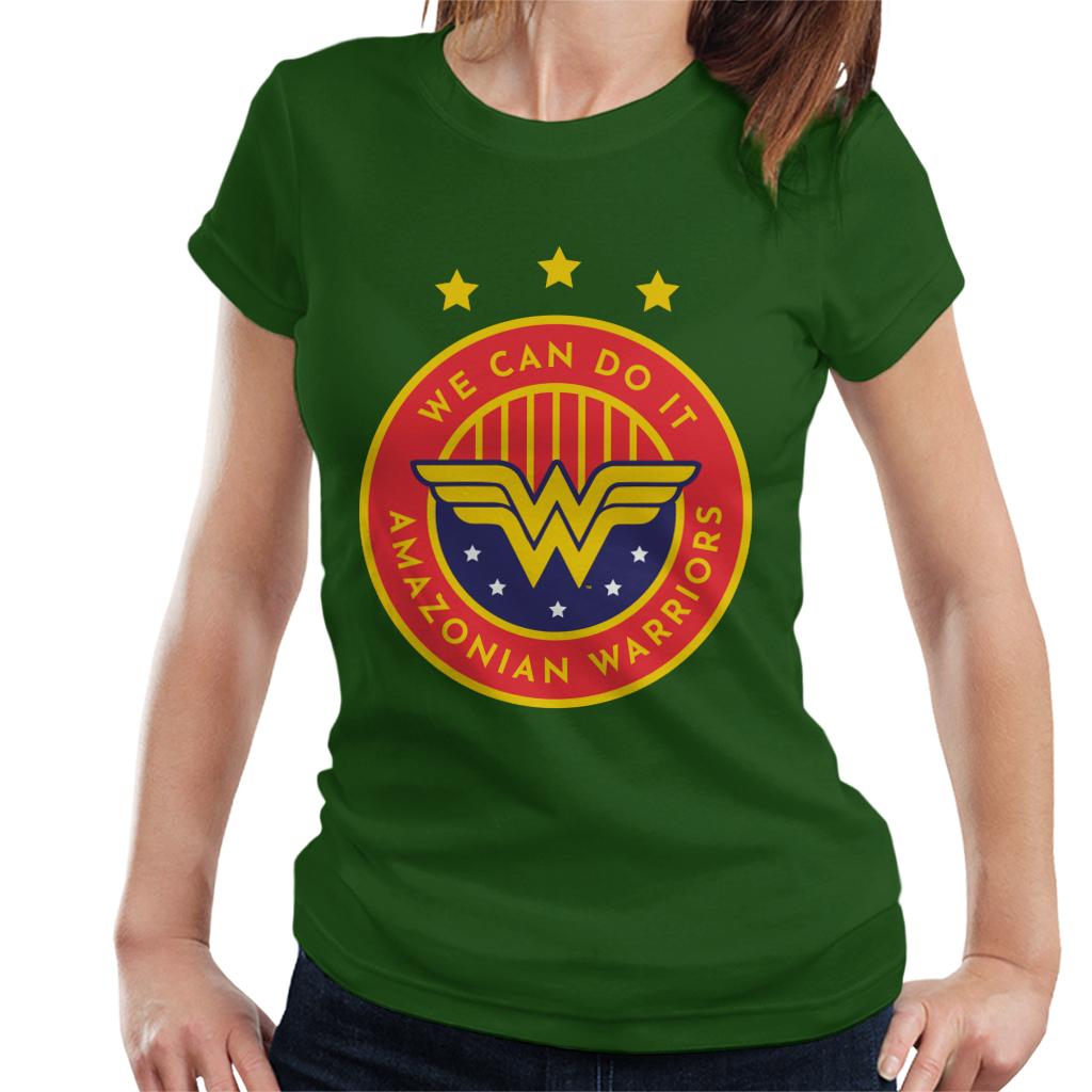 Wonder Woman Sports We Can Do It Amazonian Warriors Women's T-Shirt-ALL + EVERY