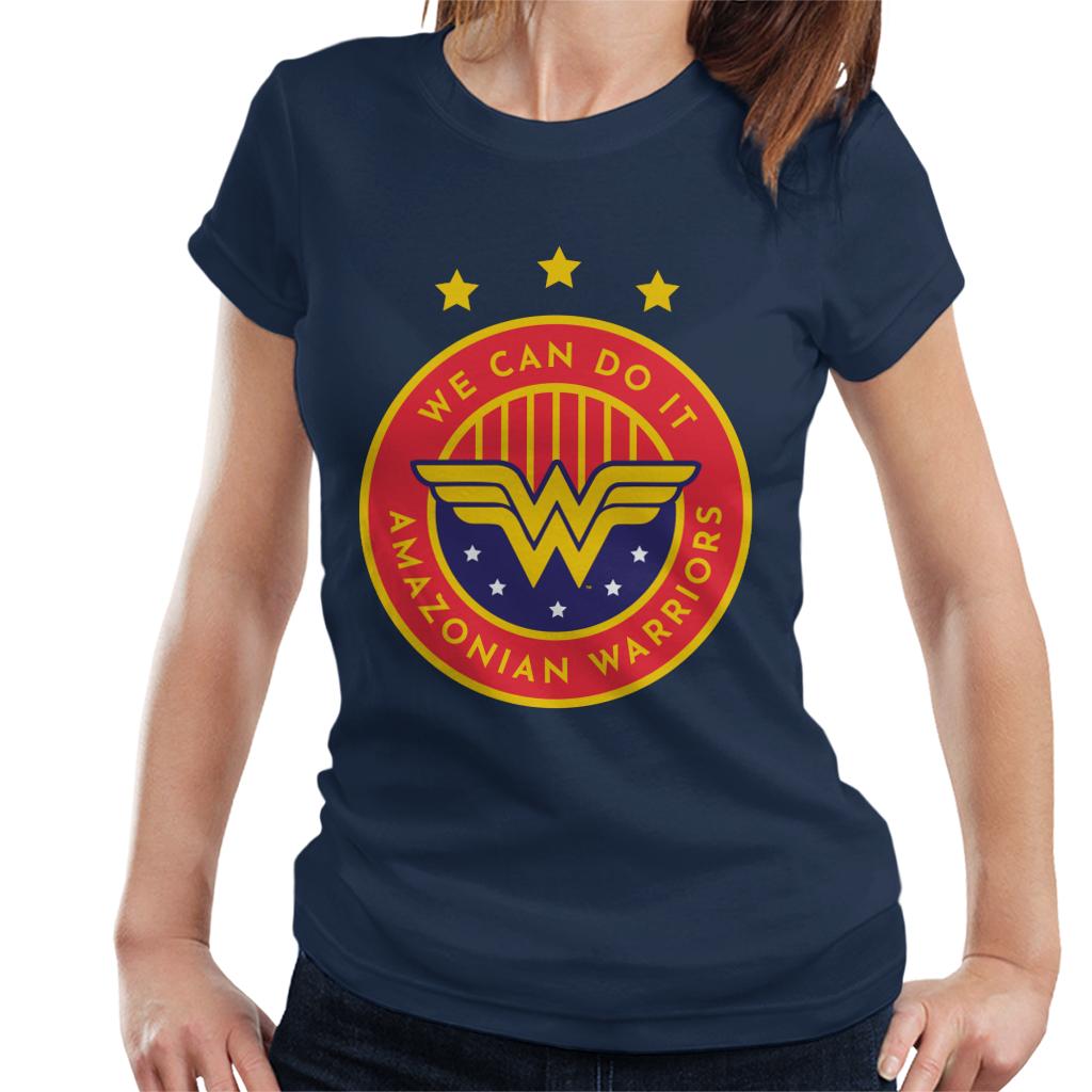 Wonder Woman Sports We Can Do It Amazonian Warriors Women's T-Shirt-ALL + EVERY