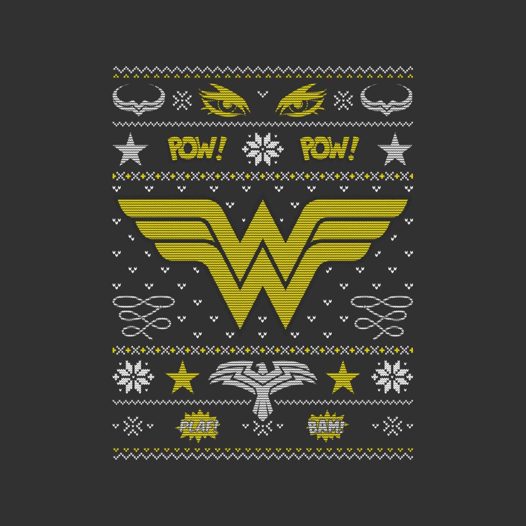 Wonder Woman Christmas Pow Pow Kid's Sweatshirt-ALL + EVERY