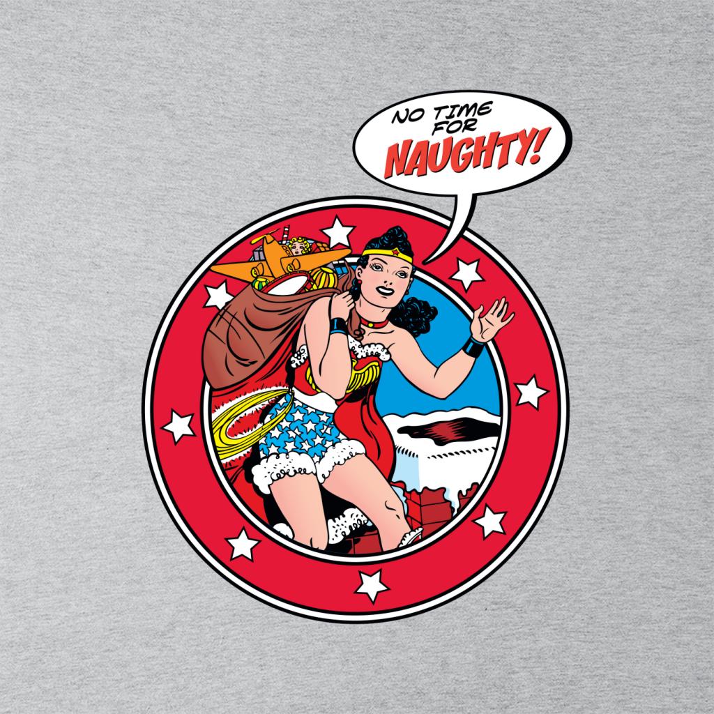 Wonder Woman Christmas No Time For Naughty Men's T-Shirt-ALL + EVERY