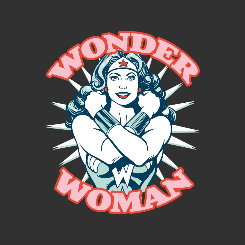 Wonder Woman Arms Crossed Power Pose Men's T-Shirt-ALL + EVERY