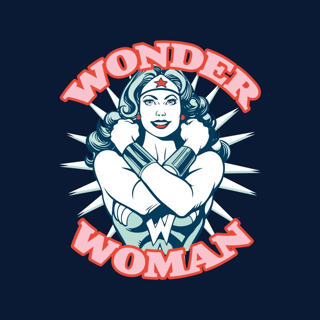 Wonder Woman Arms Crossed Power Pose Men's T-Shirt-ALL + EVERY