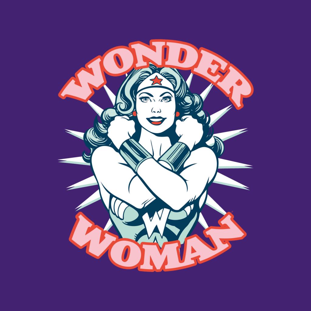 Wonder Woman Arms Crossed Power Pose Women's Sweatshirt-ALL + EVERY