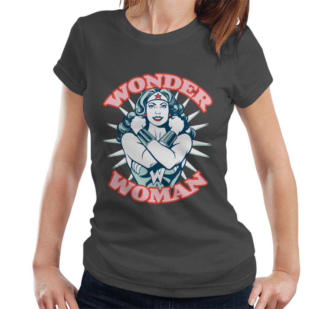 Wonder Woman Arms Crossed Power Pose Women's T-Shirt-ALL + EVERY