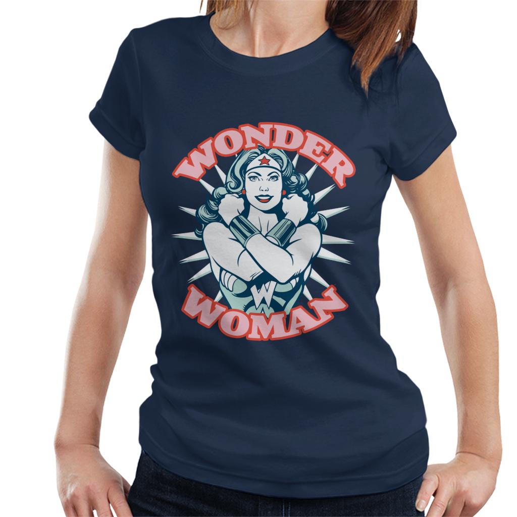 Wonder Woman Arms Crossed Power Pose Women's T-Shirt-ALL + EVERY