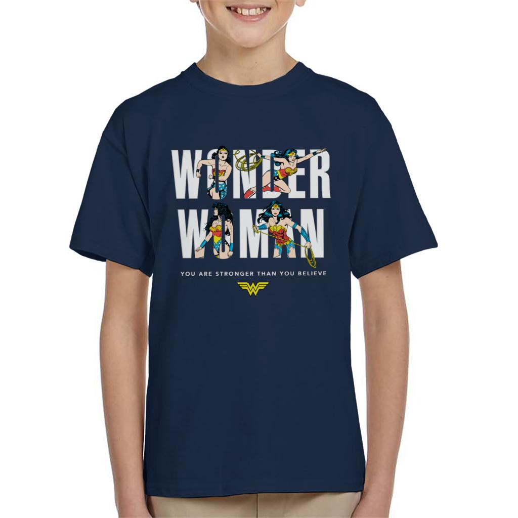 Wonder Woman You Are Stronger Than You Believe Kid's T-Shirt-ALL + EVERY