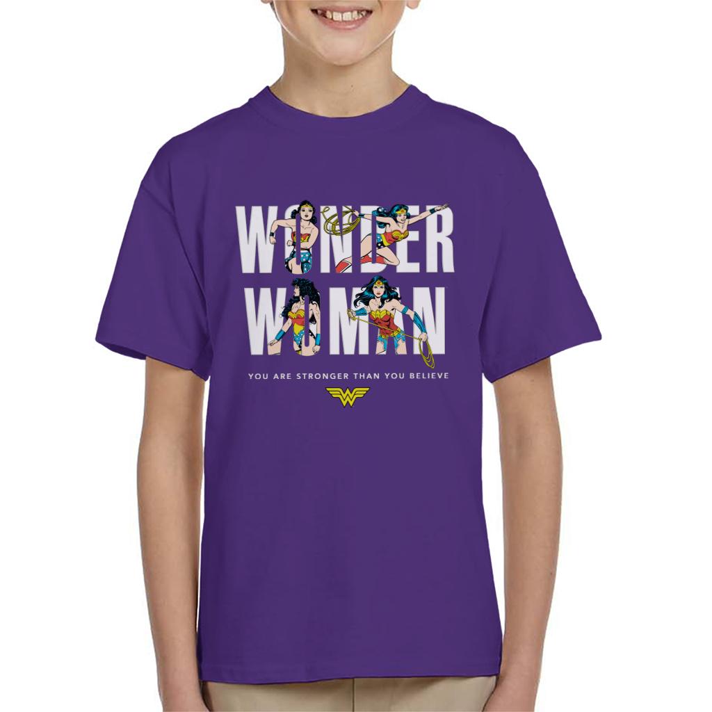 Wonder Woman You Are Stronger Than You Believe Kid's T-Shirt-ALL + EVERY