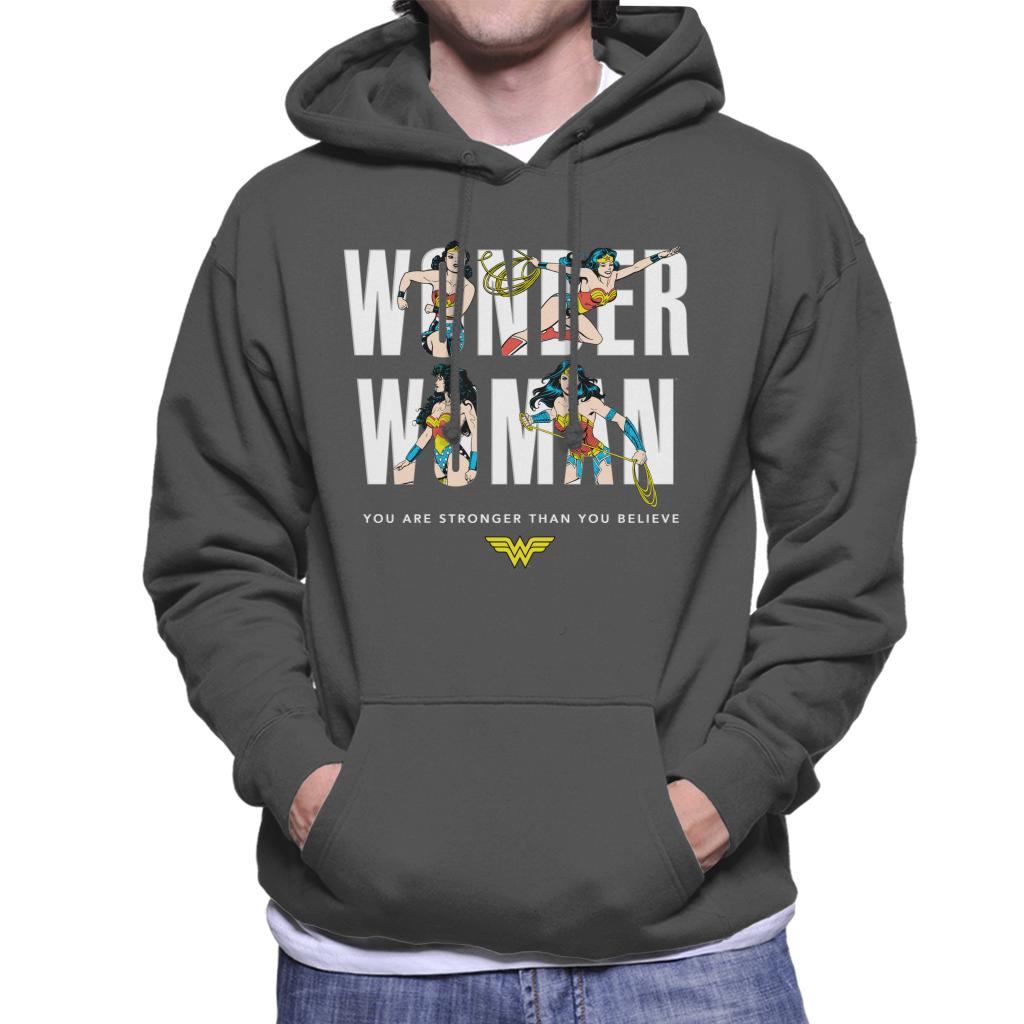 Wonder Woman You Are Stronger Than You Believe Men's Hooded Sweatshirt-ALL + EVERY