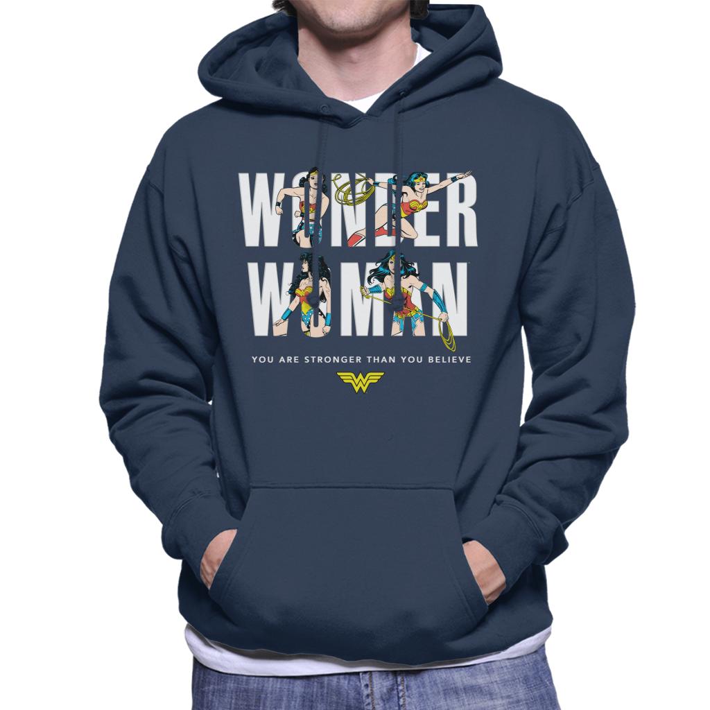 Wonder Woman You Are Stronger Than You Believe Men's Hooded Sweatshirt-ALL + EVERY