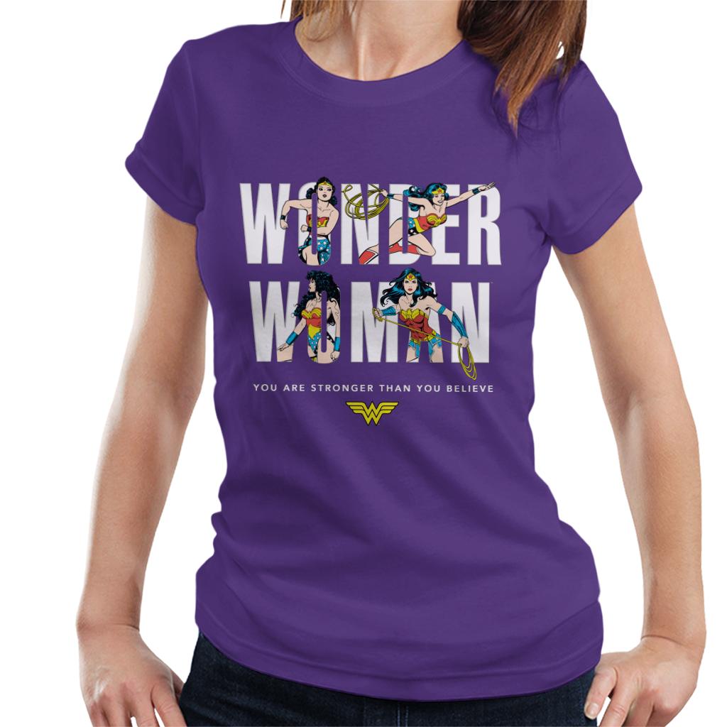 Wonder Woman You Are Stronger Than You Believe Women's T-Shirt-ALL + EVERY