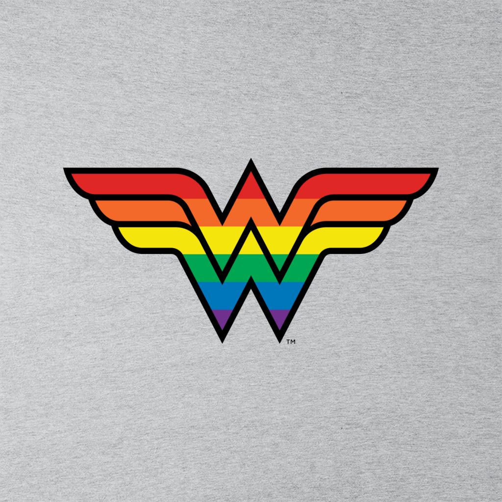 Wonder Woman Rainbow Logo Kid's Sweatshirt-ALL + EVERY