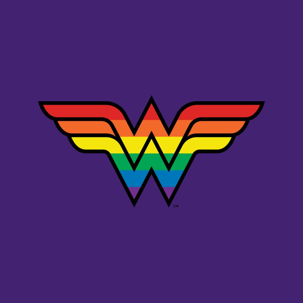 Wonder Woman Rainbow Logo Women's T-Shirt-ALL + EVERY