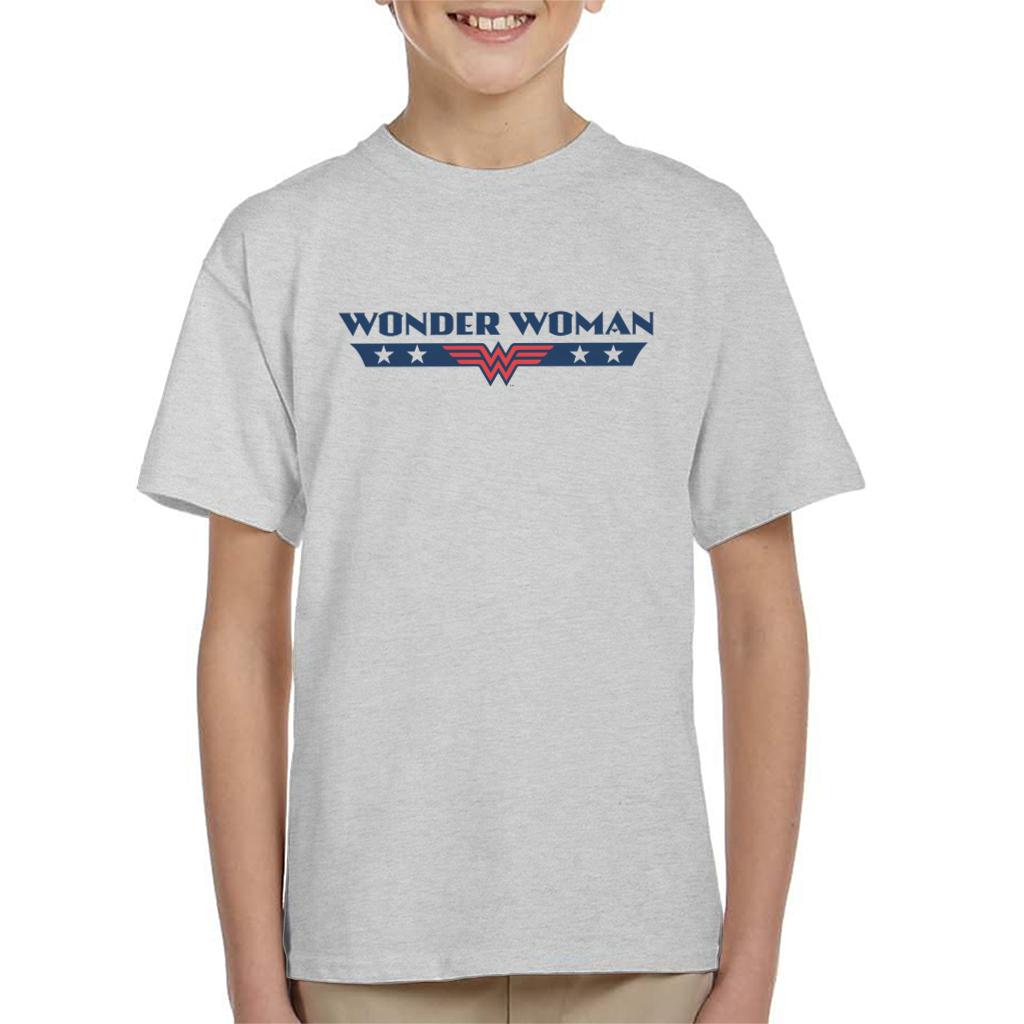 Wonder Woman Stars Logo Kid's T-Shirt-ALL + EVERY