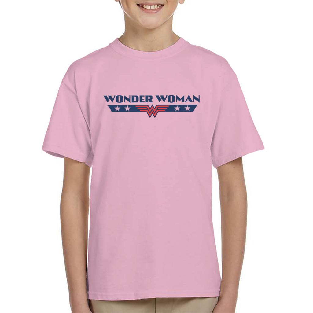 Wonder Woman Stars Logo Kid's T-Shirt-ALL + EVERY