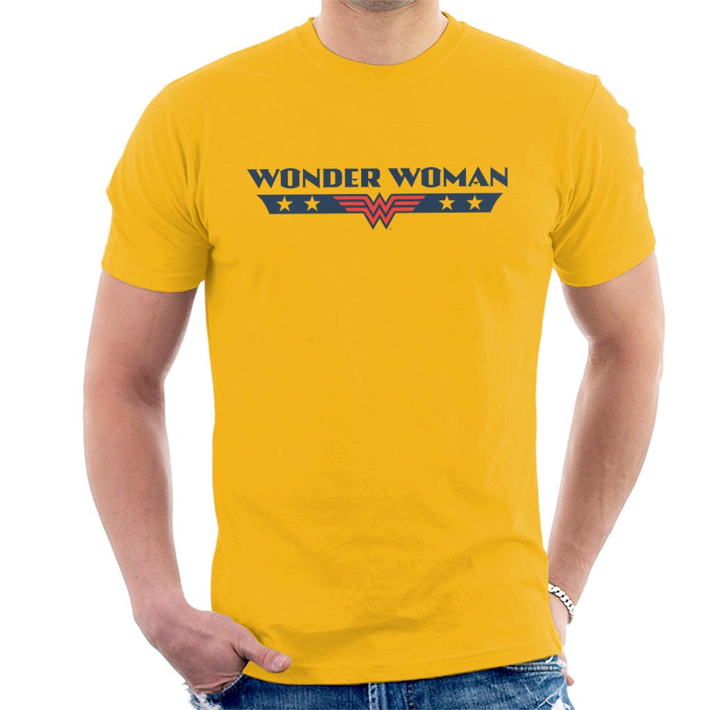 Wonder Woman Stars Logo Men's T-Shirt-ALL + EVERY