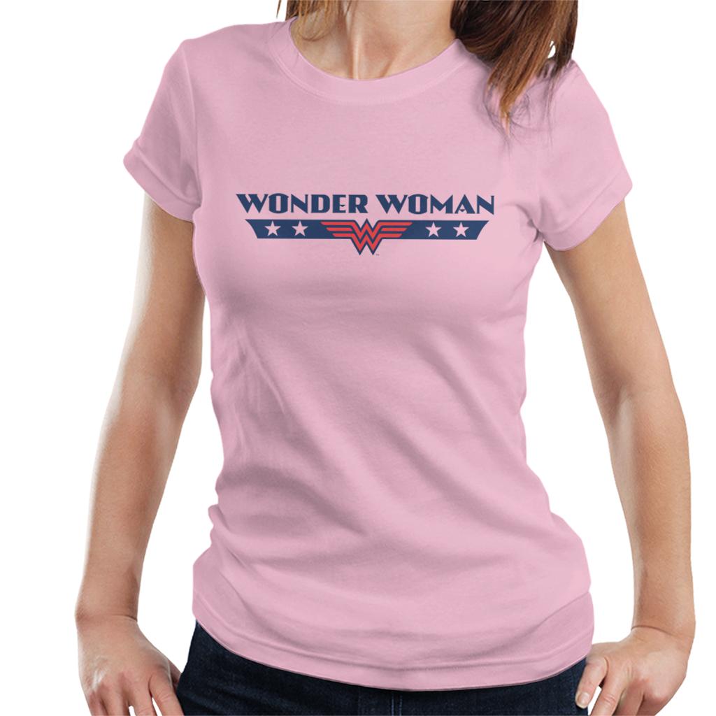 Wonder Woman Stars Logo Women's T-Shirt-ALL + EVERY