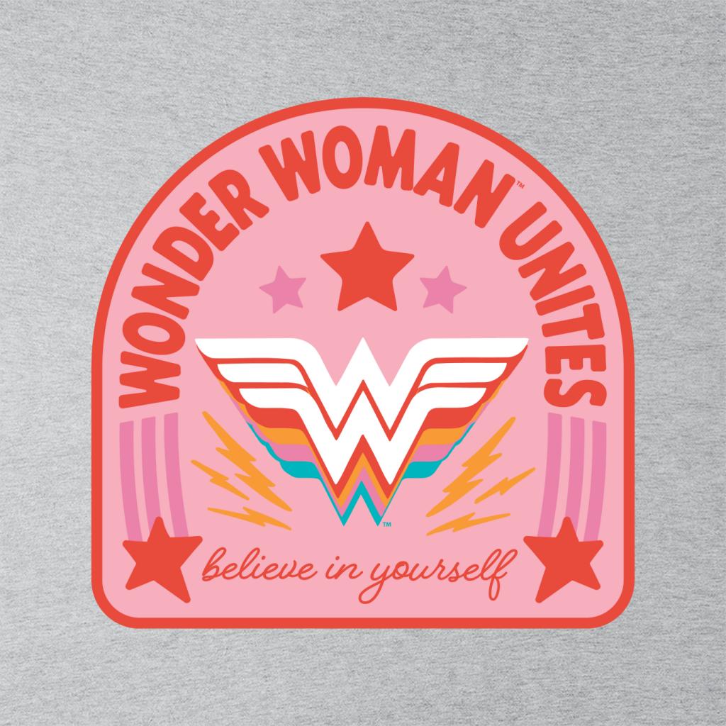 Wonder Woman Unites Believe In Yourself Women's Hooded Sweatshirt-ALL + EVERY