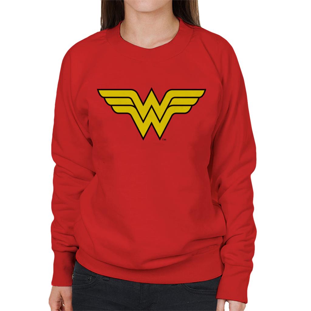 Wonder Woman Classic Logo Women's Sweatshirt-ALL + EVERY