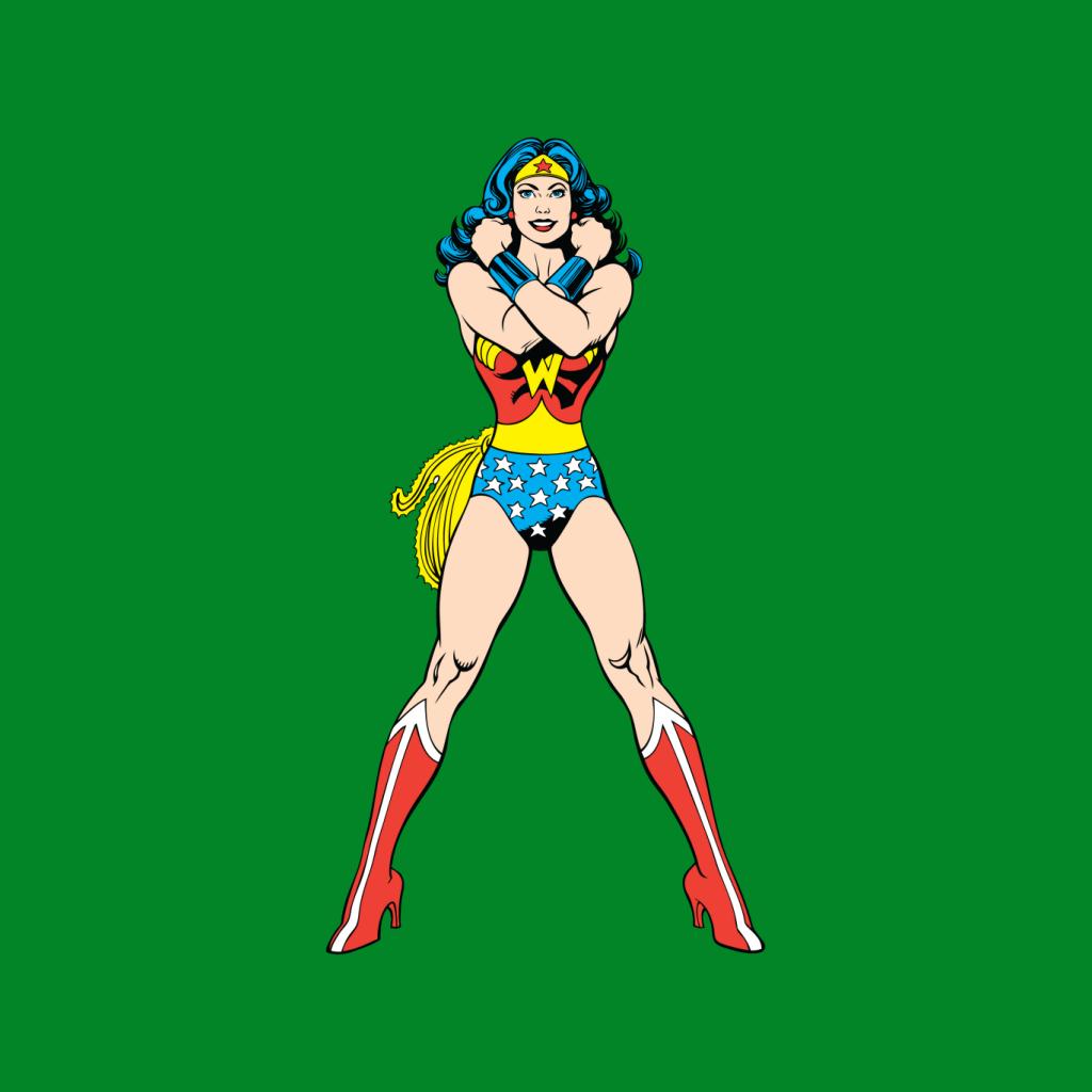 Wonder Woman Comics Arms Crossed Women's T-Shirt-ALL + EVERY